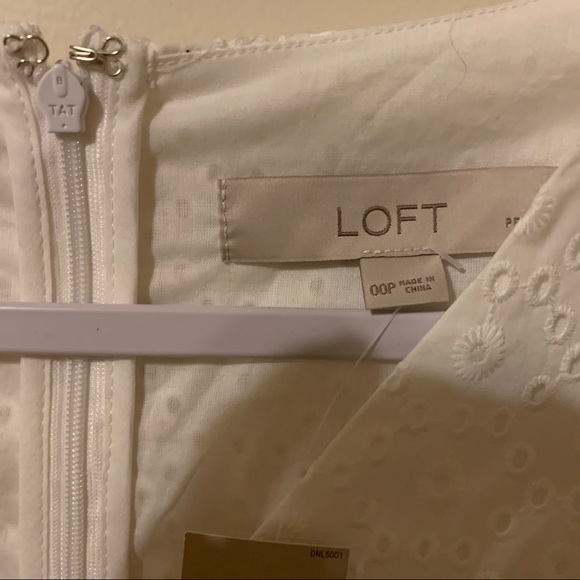 NWT Loft White Lace Dress Size 00P - Picture 4 of 8